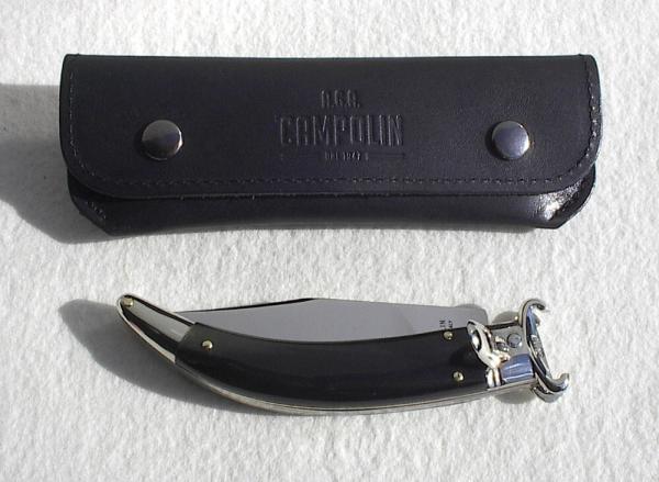 NEW A.G.A. CAMPOLIN BRAZILIAN HORN  LEVER LOCK SHELL PULLER NICKEL SILVER BOLSTERS ONLY 300 MADE