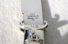 NEW A.G.A. CAMPOLIN BRAZILIAN HORN  LEVER LOCK SHELL PULLER NICKEL SILVER BOLSTERS ONLY 300 MADE