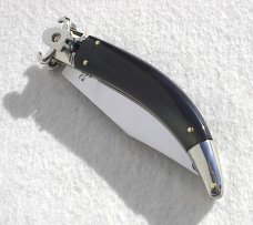 NEW A.G.A. CAMPOLIN BRAZILIAN HORN  LEVER LOCK SHELL PULLER NICKEL SILVER BOLSTERS ONLY 300 MADE