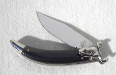 NEW A.G.A. CAMPOLIN BRAZILIAN HORN  LEVER LOCK SHELL PULLER NICKEL SILVER BOLSTERS ONLY 300 MADE