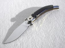 NEW A.G.A. CAMPOLIN BRAZILIAN HORN  LEVER LOCK SHELL PULLER NICKEL SILVER BOLSTERS ONLY 300 MADE