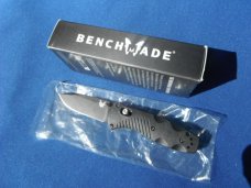 Discontinued Benchmade USA  585 Mini Barrage Spring Assist Stainless Steel 154cm. Box Osborne Design