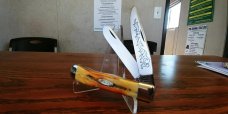 1977 CASE 5254 STAG BLUE SCROLL TRAPPER AAAA++++ 1977 CASE 5254 STAG BLUE SCROLL TRAPPER AAAA++++