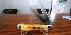 1977 CASE 5254 STAG BLUE SCROLL TRAPPER AAAA++++ 1977 CASE 5254 STAG BLUE SCROLL TRAPPER AAAA++++