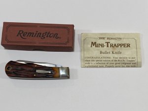 NEW  REMINGTON R1178  "MINI-TRAPPER"  BULLET KNIFE.  1991