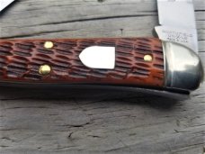 Great Eastern Northfield #38 Burnt Orange Bone English Whittler Knife 380321 GEC