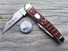 Great Eastern Northfield #38 Burnt Orange Bone English Whittler Knife 380321 GEC