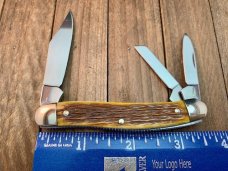Henckels Whittler Pen Feather Jigged Fossilized Ivory Handles Henckels Whittler Pen Feather Jigged Fossilized Ivory Handles