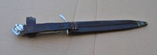 Korium Germany 1950's Half Guard Dagger Aluminum Hilt Leather Sheath Marked Germany10 1/2" OAL Korium Germany 1950's Half Guard Dagger Aluminum Hilt Leather Sheath Marked Germany10 1/2" OAL