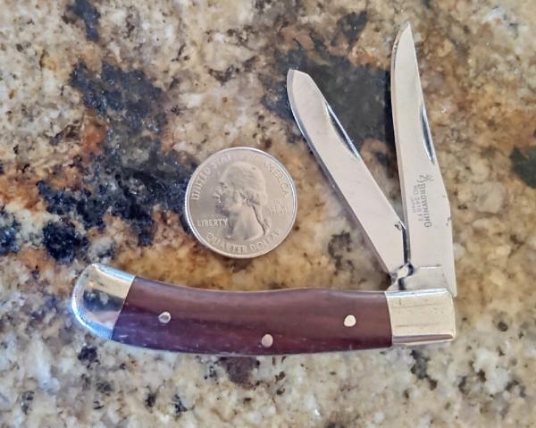 Browning (Japan) Wood Handle Trapper #2418 F2 Browning (Japan) Wood Handle Trapper #2418 F2