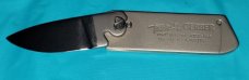 Vintage Gerber Touche' Belt Buckle Knife Scrimshaw 2 Bucks Mountain Scene Vintage Gerber Touche' Belt Buckle Knife Scrimshaw 2 Bucks Mountain Scene