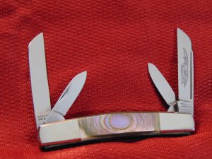 EARLY PARKER CUT. CO. HEART ABALONE CONGRESS KNIFE 