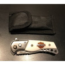 NOS - Harley Davidson Folding-Blade Pocket Knife + Belt Sheath NOS - Harley Davidson Folding-Blade Pocket Knife + Belt Sheath