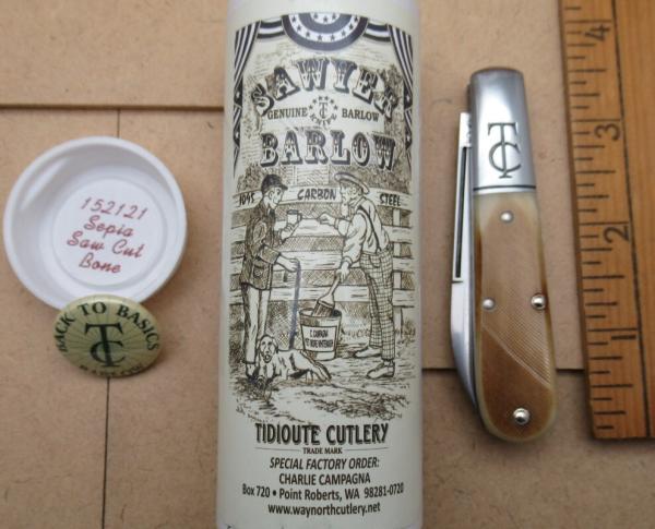 Great Eastern Cutlery, Sawyer, Back to Basics, Barlow knife, Charlie Campagna SFO  15212. .....(725)