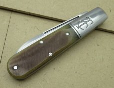 Great Eastern Cutlery Sawyer Barlow knife Charlie C SFO WITH VERY RARE HAMMERED PINS 15212. ...(725)