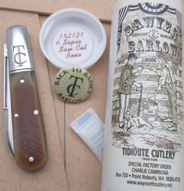 Great Eastern Cutlery Sawyer Barlow knife Charlie C SFO WITH VERY RARE HAMMERED PINS 15212. ...(725)