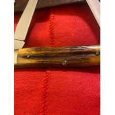 1978 Case XX Stainless 2 Dots Gen Stag Muskrat SSP Very Fat & Very Gnarly Stag Muskrat With Red Cas 1978 Case XX Stainless 2 Dots Gen Stag Muskrat SSP Very Fat & Very Gnarly Stag Muskrat With Red Cas