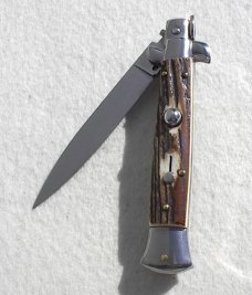 NEW FRANK BELTRAME 9" GENUINE EUROPEAN STAG ITALIAN STILETTO