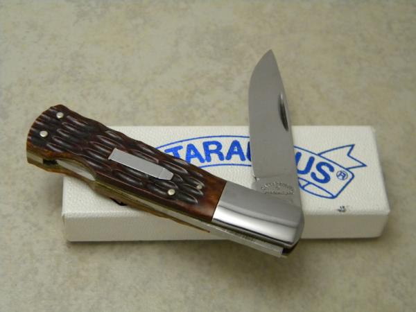 Cattaraugus CM-10 Bone Lockback Knife NIB