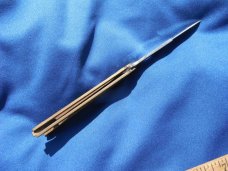 Vintage 1980's Balisong  knife Brass handles, made in Pakistan.  Nice Solid Butterfly knife 