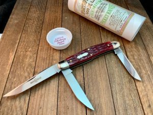 Great Eastern Cutlery Northfield Dixie Stockman 82 Elderberry Jigged Bone