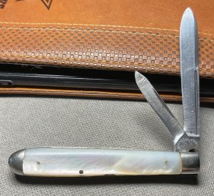 Vintage **RARE** PHOENIX KNIFE CO 2-Blade Slim Jack Folding Pocket Knife Pearl c.1892-1916 Pearl