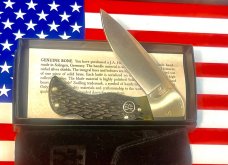 J A Henckels (HK-135-GP) Folding Hunter Pocket Knife with Nice Green Bone Handles -NOS +Orig Box J A Henckels (HK-135-GP) Folding Hunter Pocket Knife with Nice Green Bone Handles -NOS +Orig Box