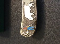 NEW MOORE MAKER MATADOR TEXAS 1201UE-2010 STERLING SILVER ENAMELED POCKET KNIFE NEW IN BOX NEW MOORE MAKER MATADOR TEXAS 1201UE-2010 STERLING SILVER ENAMELED POCKET KNIFE NEW IN BOX