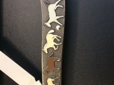 NEW MOORE MAKER MATADOR TEXAS 1201UE-2010 STERLING SILVER ENAMELED POCKET KNIFE NEW IN BOX NEW MOORE MAKER MATADOR TEXAS 1201UE-2010 STERLING SILVER ENAMELED POCKET KNIFE NEW IN BOX