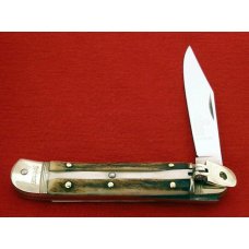 HUBERTUS SOLINGEN ROSTFREI Old Prime Stag AUTOMATIC SWITCHBLADE SPRINGER Knife HUBERTUS SOLINGEN ROSTFREI Old Prime Stag AUTOMATIC SWITCHBLADE SPRINGER Knife