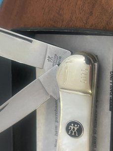 J A Henckels Copperhead Pocket Knife w/ Fantastic Mother of Pearl Handles -NOS J A Henckels Copperhead Pocket Knife w/ Fantastic Mother of Pearl Handles -NOS