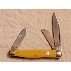 Vintage Kissing Cranes 31 Robi Klaas 3 Blade Yellow Stockman Solingen Germany New In Box Vintage Kissing Cranes 31 Robi Klaas 3 Blade Yellow Stockman Solingen Germany New In Box