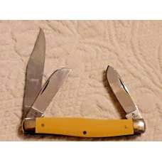 Vintage Kissing Cranes 31 Robi Klaas 3 Blade Yellow Stockman Solingen Germany New In Box Vintage Kissing Cranes 31 Robi Klaas 3 Blade Yellow Stockman Solingen Germany New In Box