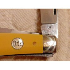 Vintage Kissing Cranes 31 Robi Klaas 3 Blade Yellow Stockman Solingen Germany New In Box Vintage Kissing Cranes 31 Robi Klaas 3 Blade Yellow Stockman Solingen Germany New In Box