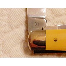 Vintage Kissing Cranes 31 Robi Klaas 3 Blade Yellow Stockman Solingen Germany New In Box Vintage Kissing Cranes 31 Robi Klaas 3 Blade Yellow Stockman Solingen Germany New In Box