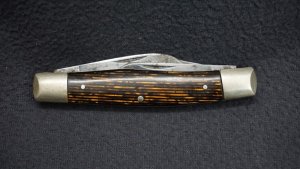 ++ VTG RARE 1986 FIGHT'N ROOSTER BROWN SUGAR 3 Blade Pocket Knife - SOLINGEN! ++