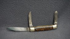 ++ VTG RARE 1986 FIGHT'N ROOSTER BROWN SUGAR 3 Blade Pocket Knife - SOLINGEN! ++ ++ VTG RARE 1986 FIGHT'N ROOSTER BROWN SUGAR 3 Blade Pocket Knife - SOLINGEN! ++