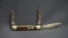 ++ VTG RARE 1986 FIGHT'N ROOSTER BROWN SUGAR 3 Blade Pocket Knife - SOLINGEN! ++ ++ VTG RARE 1986 FIGHT'N ROOSTER BROWN SUGAR 3 Blade Pocket Knife - SOLINGEN! ++