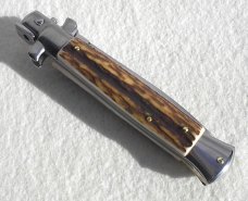 NEW FRANK BELTRAME 9" GENUINE EUROPEAN STAG ITALIAN STILETTO