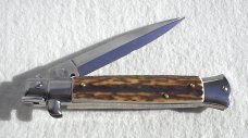 NEW FRANK BELTRAME 9" GENUINE EUROPEAN STAG ITALIAN STILETTO