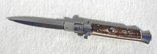 NEW FRANK BELTRAME 9" GENUINE EUROPEAN STAG ITALIAN STILETTO