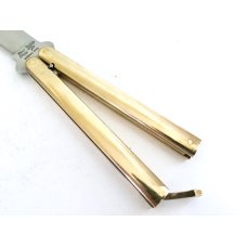 Vintage Frost Solid Brass Balisong Japan Vintage Frost Solid Brass Balisong Japan