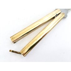 Vintage Frost Solid Brass Balisong Japan Vintage Frost Solid Brass Balisong Japan