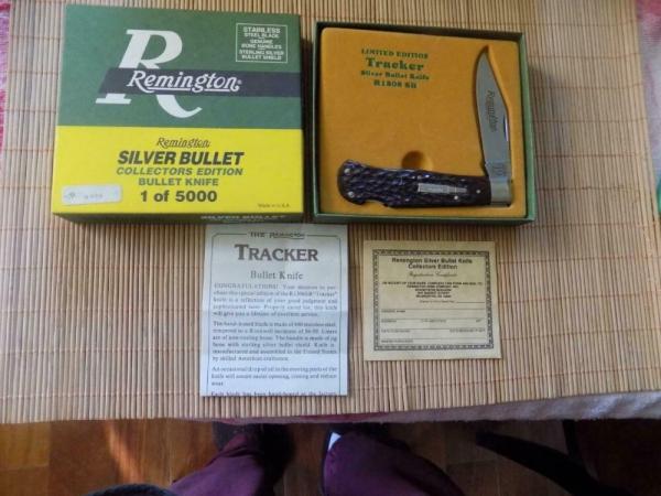 Never Used Remington Collector’s Edition Bullet Knife With Original Box R1306