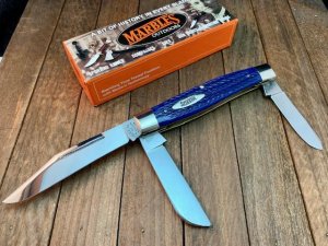 Marbles MSA Gladstone MI Stockman Blue Herringbone Jigged Bone