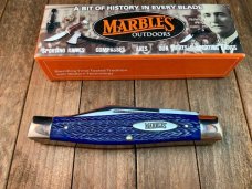 Marbles MSA Gladstone MI Stockman Blue Herringbone Jigged Bone Marbles MSA Gladstone MI Stockman Blue Herringbone Jigged Bone
