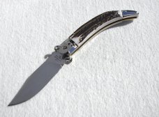 NEW A.G.A. CAMPOLIN GENUINE STAG LEVER LOCK SHELL PULLER NICKEL SILVER BOLSTERS ONLY 300 MADE NEW A.G.A. CAMPOLIN GENUINE STAG LEVER LOCK SHELL PULLER NICKEL SILVER BOLSTERS ONLY 300 MADE