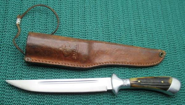 Nice Stag Handled Pre 1964 Puma Sheath Knife. ...............................................(4943)