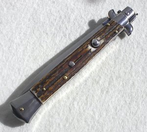 NEW FRANK BELTRAME 11" GENUINE STAG ITALIAN STILETTO