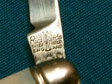 VINTAGE RCMP RICHARDS SHEFFILD ENGLAND FOLDING POCKET WATCH FOB RAILROAD KNIFE KNIVES OLD